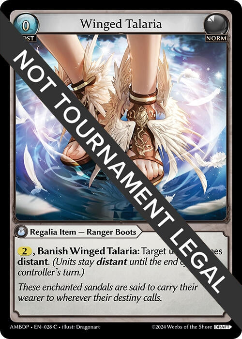 Image for Winged Talaria (028) (Mortal Ambition Draft Pack) - Grand Archive TCG