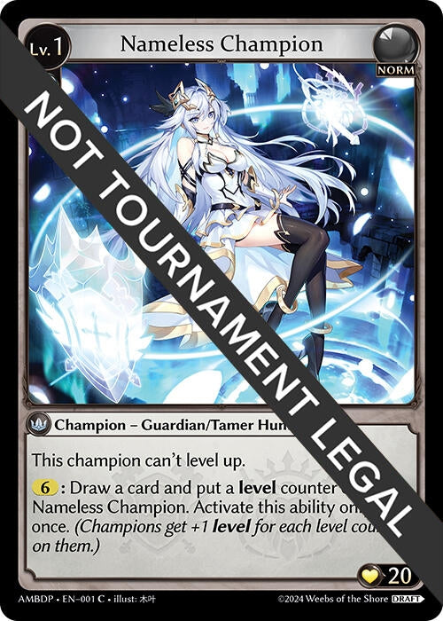 Image for Nameless Champion (Guardian/Tamer) (001) (Mortal Ambition Draft Pack) - Grand Archive TCG