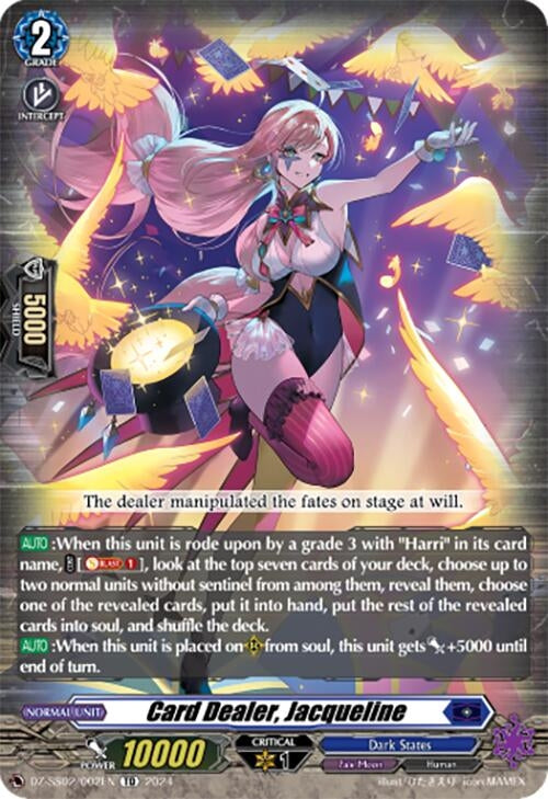 Image for Card Dealer, Jacqueline (DZ-SS02/002EN) [DZ-SS02: Stride Deckset -Harri-] - Cardfight Vanguard