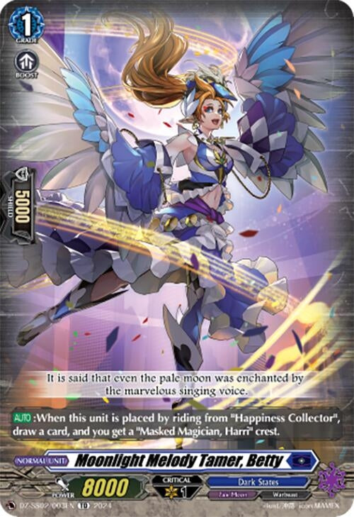 Image for Moonlight Melody Tamer, Betty (DZ-SS02/003EN) [DZ-SS02: Stride Deckset -Harri-] - Cardfight Vanguard