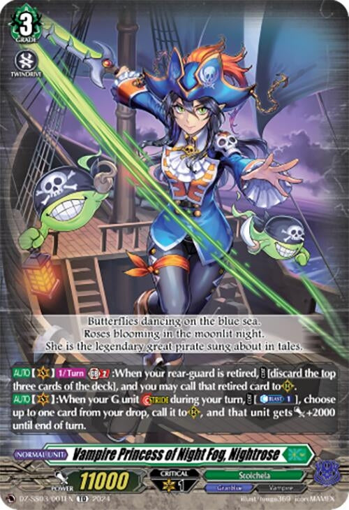 Image for Vampire Princess of Night Fog, Nightrose (DZ-SS03/001EN) [DZ-SS03: Stride Deckset -Nightrose-] - Cardfight Vanguard