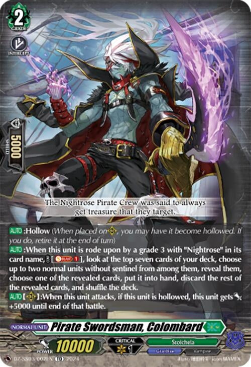 Image for Pirate Swordsman, Colombard (DZ-SS03/002EN) [DZ-SS03: Stride Deckset -Nightrose-] - Cardfight Vanguard