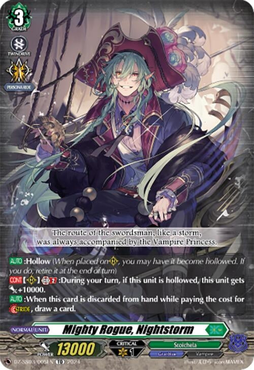 Image for Mighty Rogue, Nightstorm (DZ-SS03/005EN) [DZ-SS03: Stride Deckset -Nightrose-] - Cardfight Vanguard