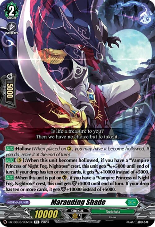 Image for Marauding Shade (DZ-SS03/007EN) [DZ-SS03: Stride Deckset -Nightrose-] - Cardfight Vanguard