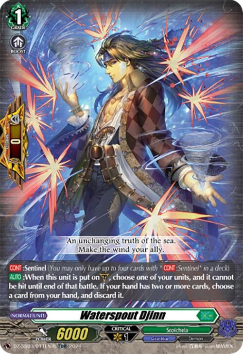 Image for Waterspout Djinn (TDR) (DZ-SS03/011EN-R) [DZ-SS03: Stride Deckset -Nightrose-] - Cardfight Vanguard
