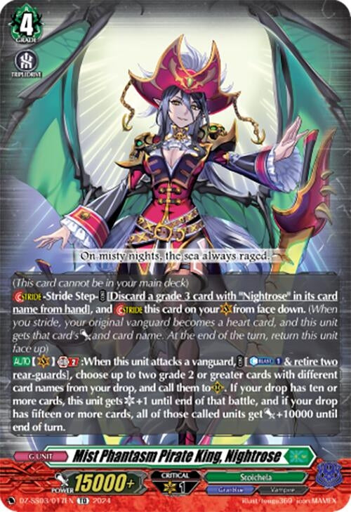 Image for Mist Phantasm Pirate King, Nightrose (DZ-SS03/017EN) [DZ-SS03: Stride Deckset -Nightrose-] - Cardfight Vanguard