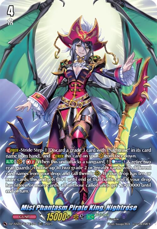 Image for Mist Phantasm Pirate King, Nightrose (TDR) (DZ-SS03/017EN-R) [DZ-SS03: Stride Deckset -Nightrose-] - Cardfight Vanguard