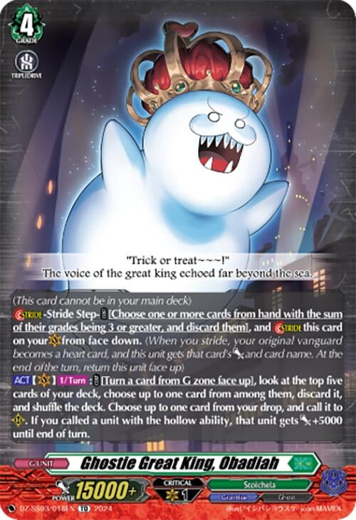 Image for Ghostie Great King, Obadiah (DZ-SS03/018EN) [DZ-SS03: Stride Deckset -Nightrose-] - Cardfight Vanguard