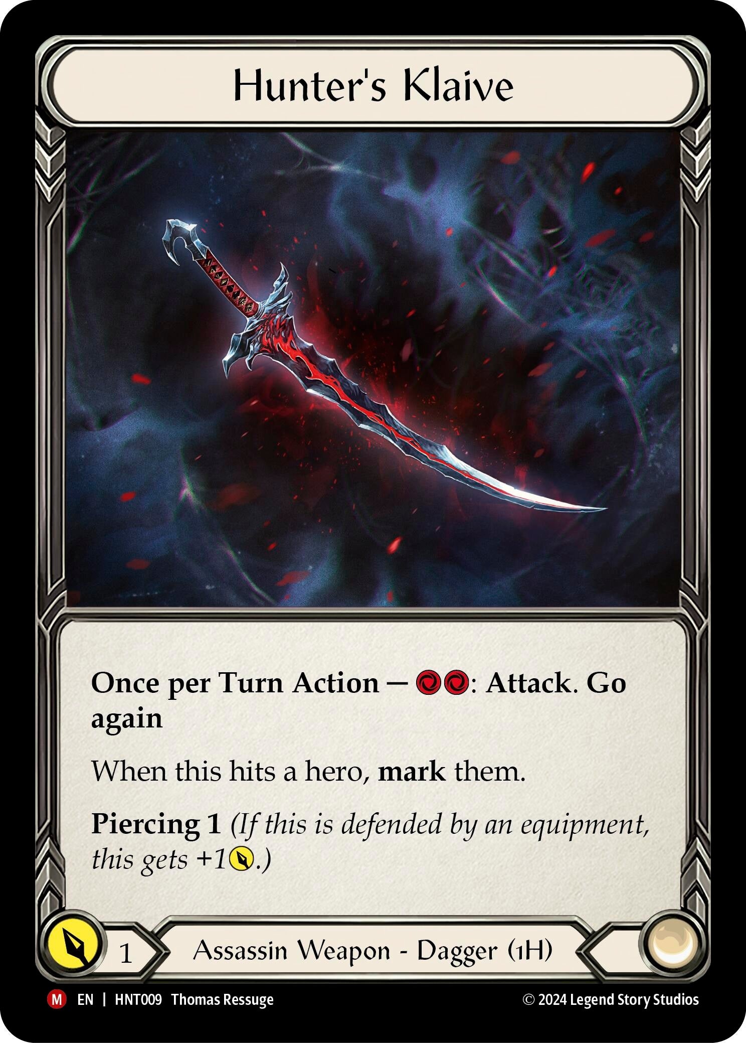 Image for Hunter's Klaive (HNT009) (The Hunted) - Flesh and Blood TCG