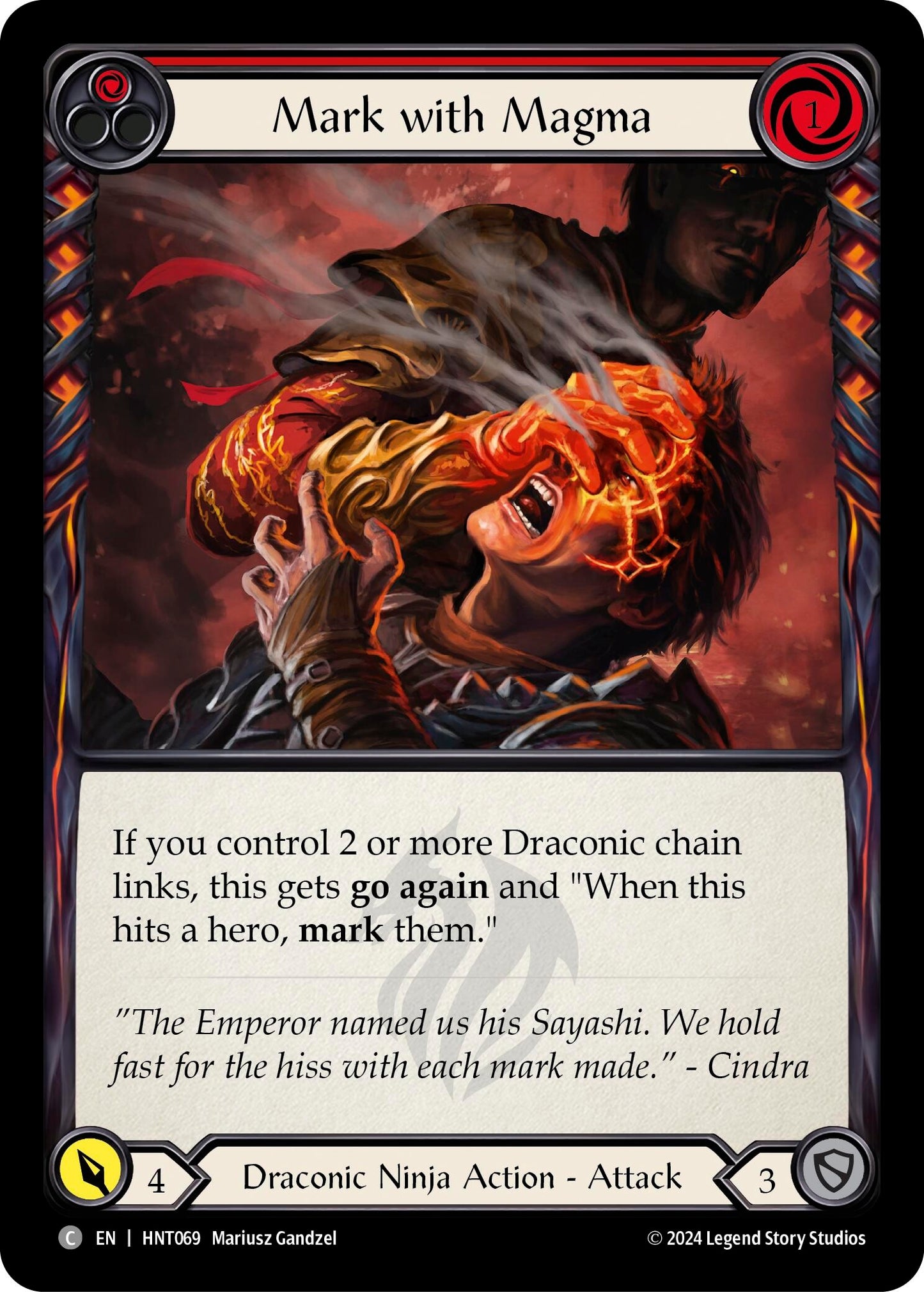 Mark with Magma (Red) (HNT069)