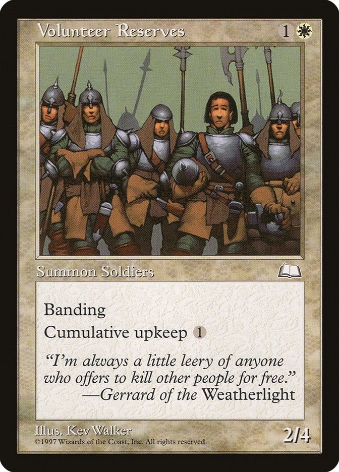 Volunteer Reserves [WTH] - MTG Single