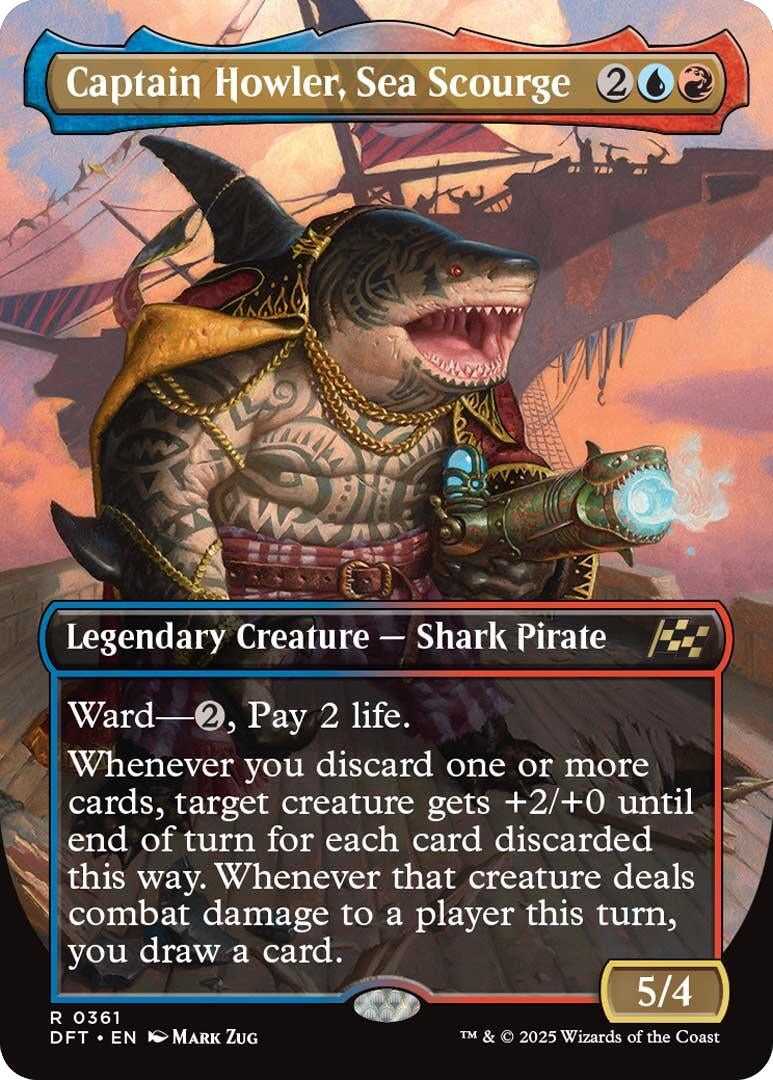 Image for Captain Howler, Sea Scourge (Borderless) (361) [Aetherdrift]