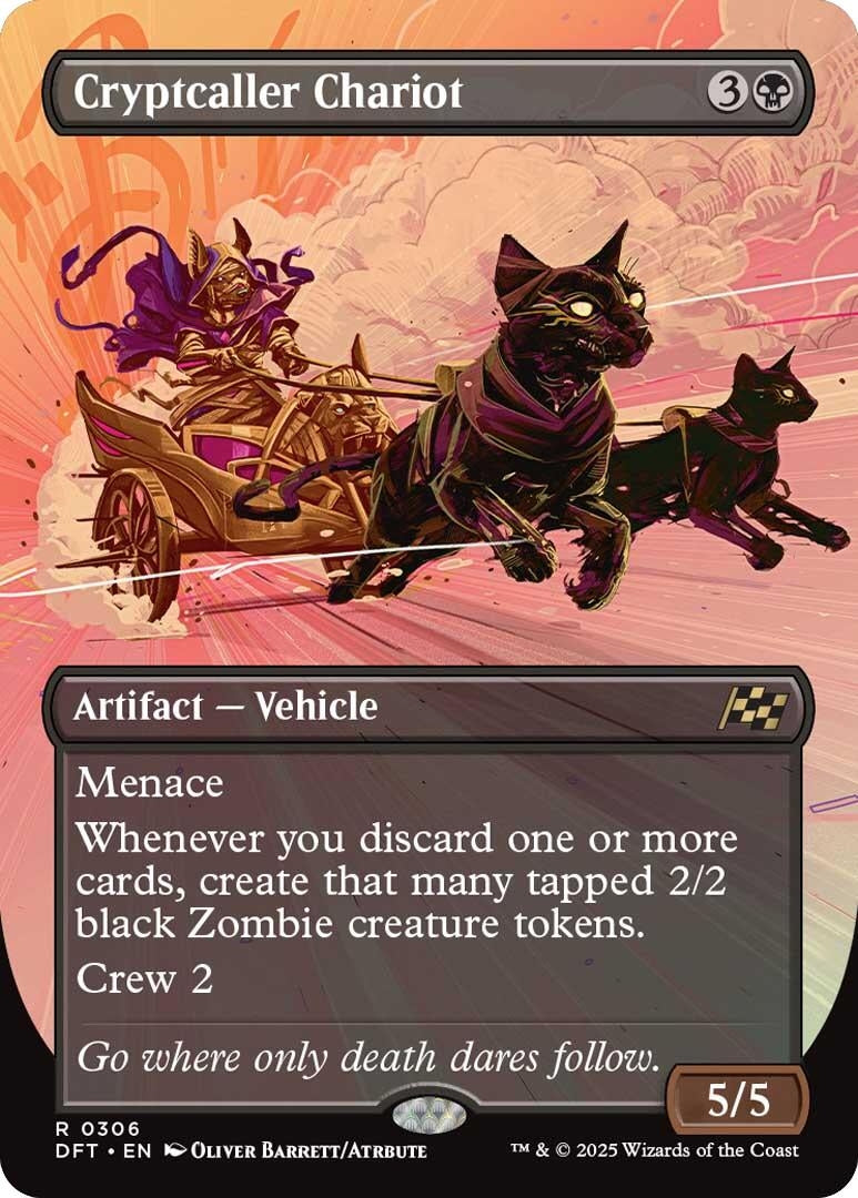 Cryptcaller Chariot (Borderless) (306) (DFT) - MTG Single