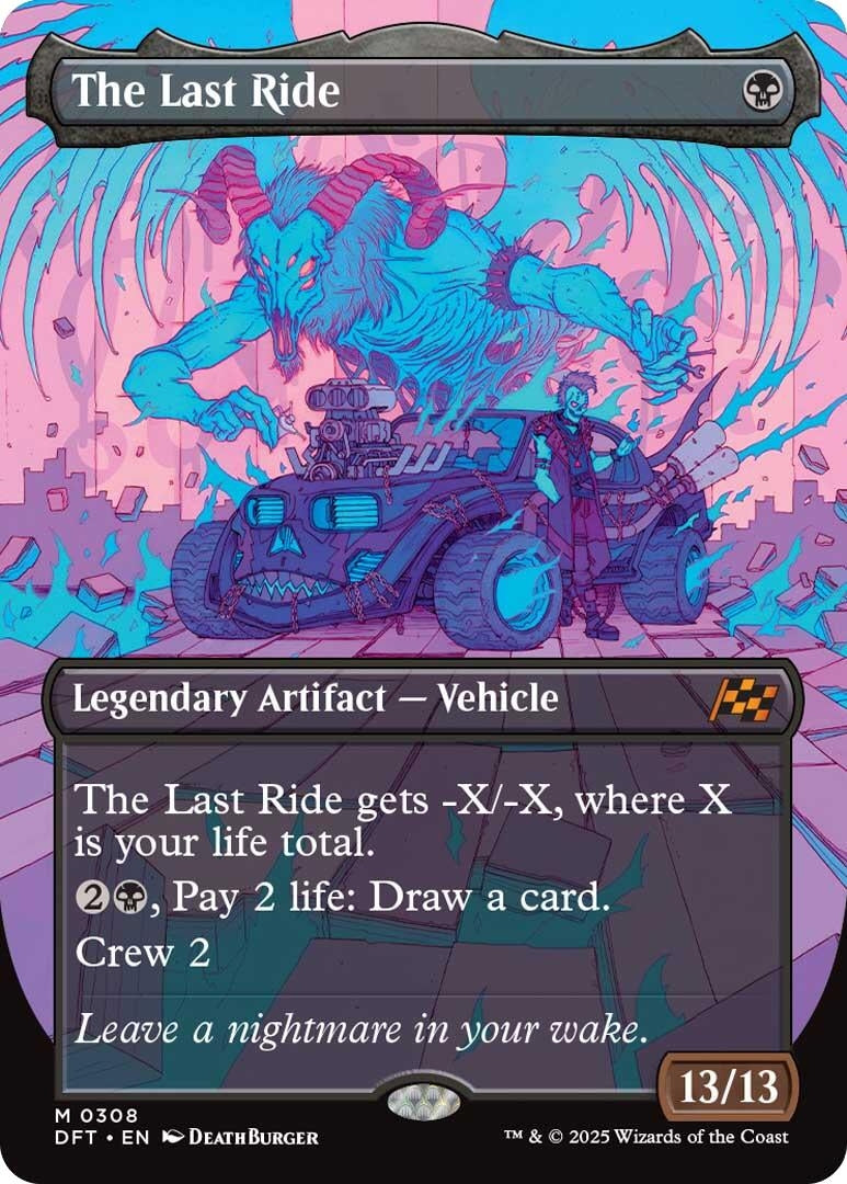 Image for The Last Ride (Borderless) (308) (Aetherdrift) - Magic: The Gathering