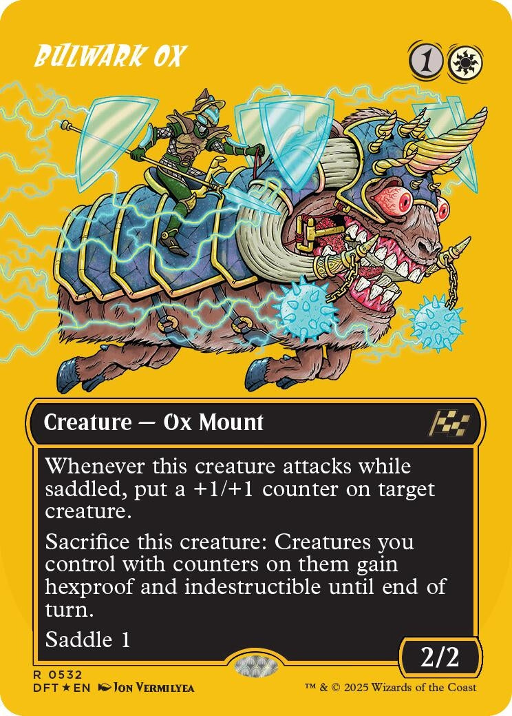 Bulwark Ox (Borderless) (First-Place Foil) (532) (DFT) - MTG Single