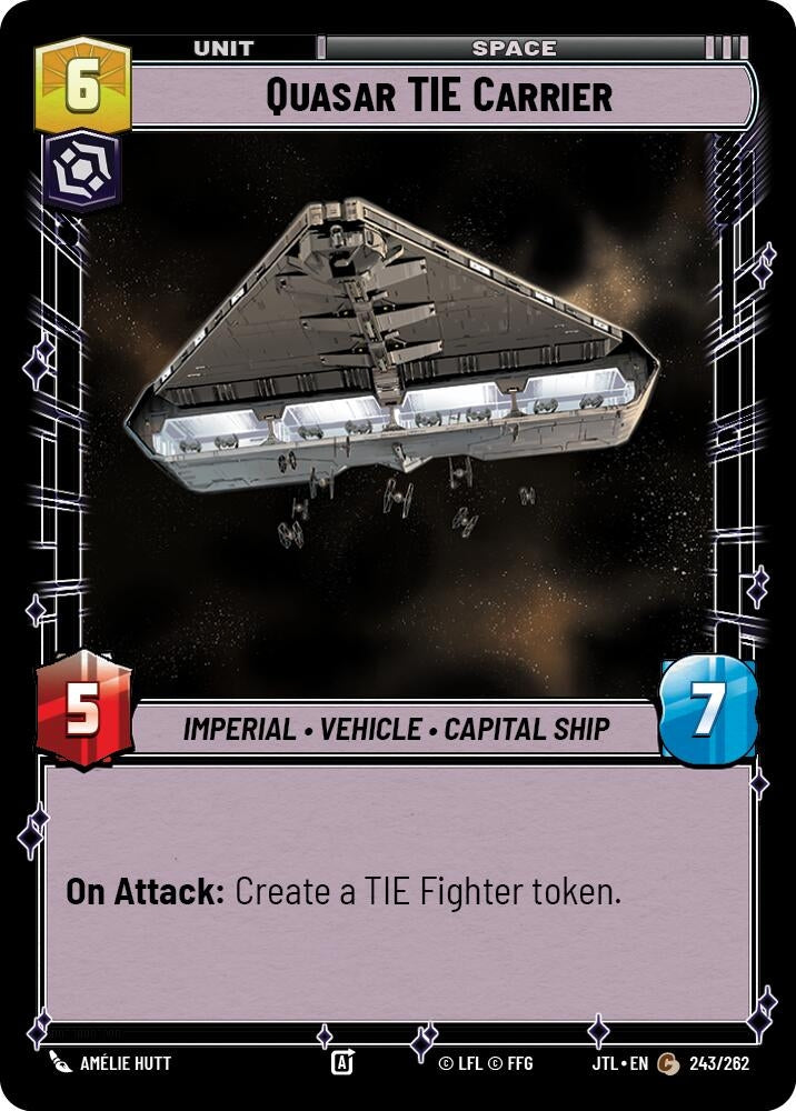 Image for Quasar TIE Carrier (243/262) (Jump to Lightspeed) - Star Wars: Unlimited