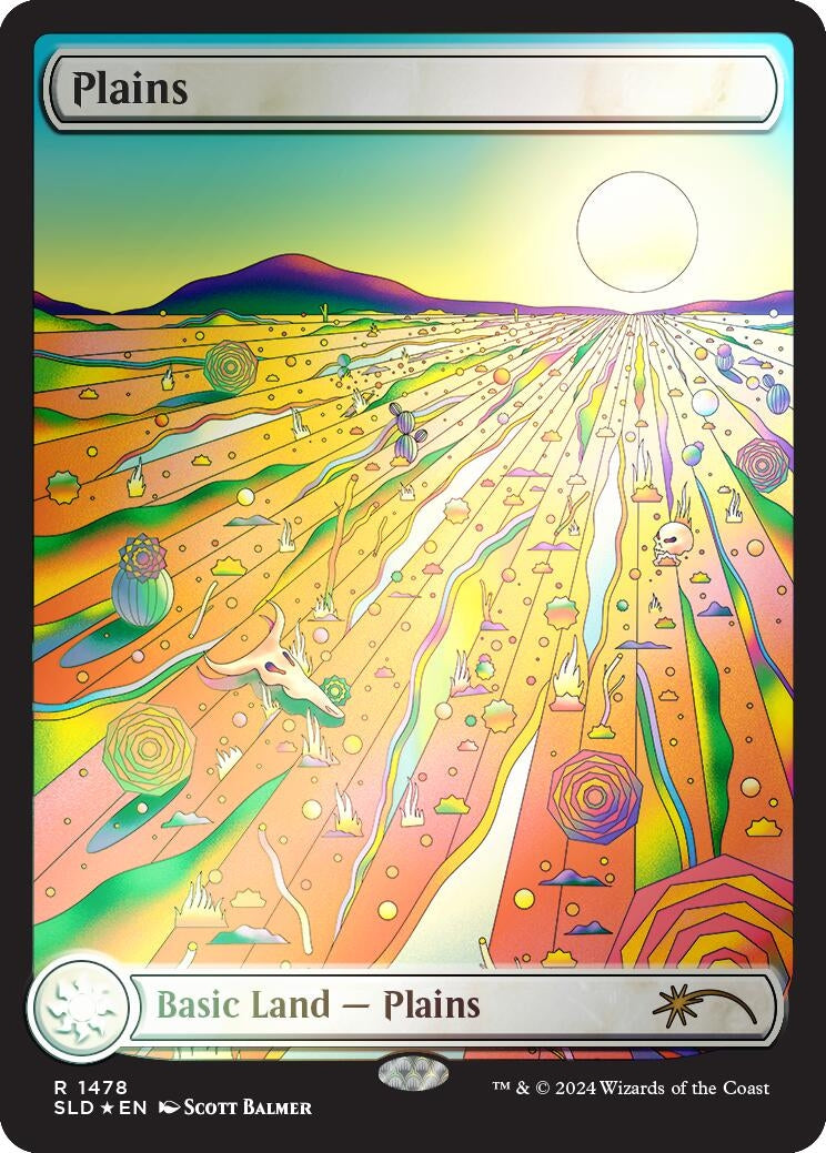 Image for Plains (1478) (Rainbow Foil) (1478) (Secret Lair Drop Series) - Magic: The Gathering