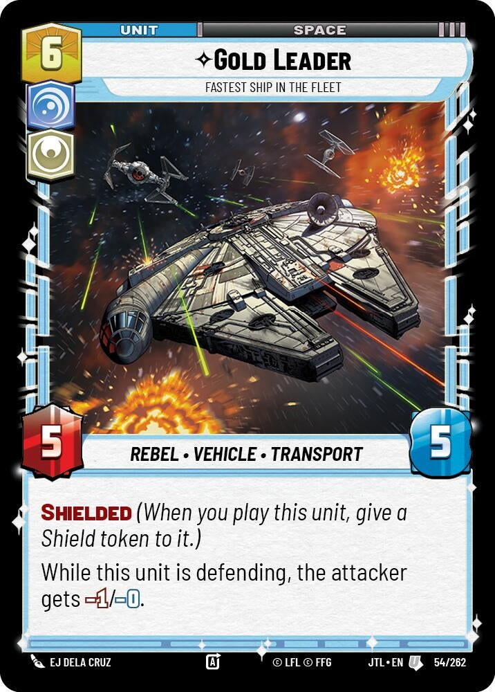 Image for Gold Leader - Fastest Ship in the Fleet (054/262) (Jump to Lightspeed) - Star Wars: Unlimited