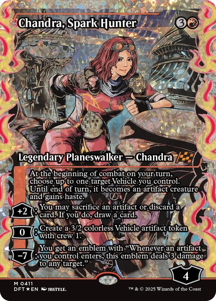 Image for Chandra, Spark Hunter (Showcase) (Fracture Foil) (411) [Aetherdrift]