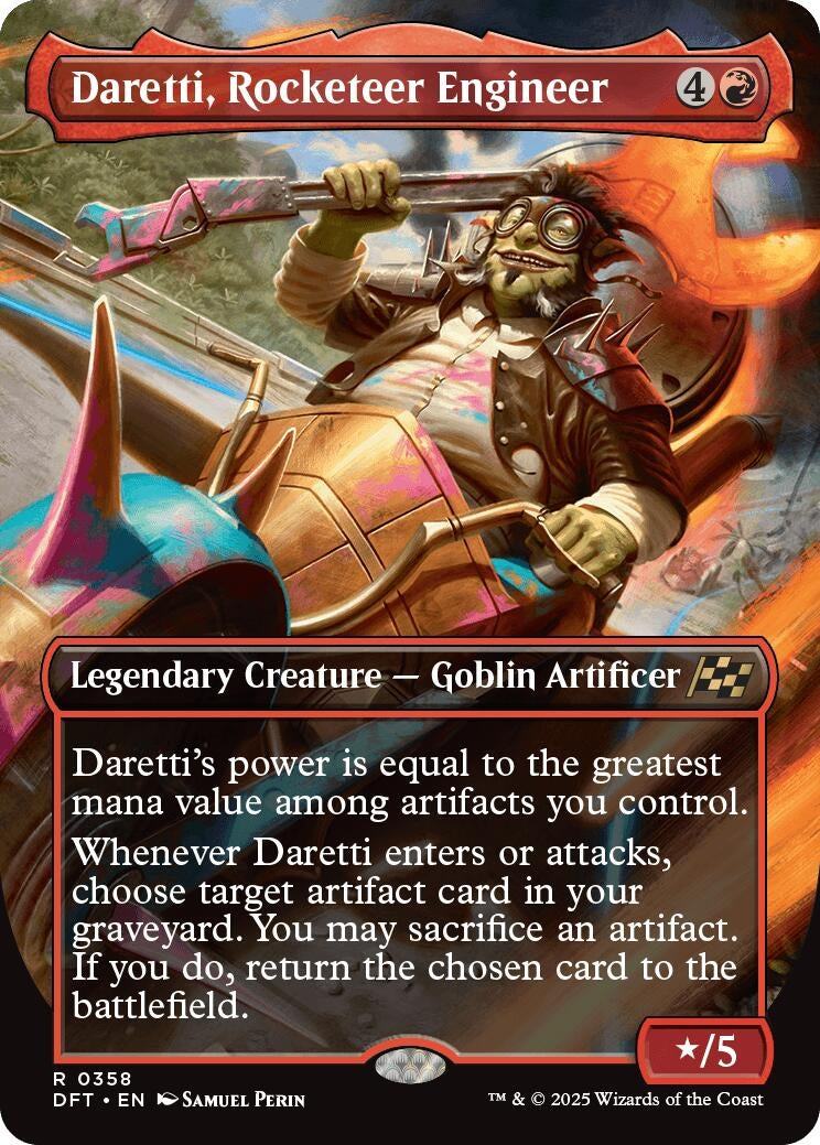 Image for Daretti, Rocketeer Engineer (Borderless) (358) [Aetherdrift]