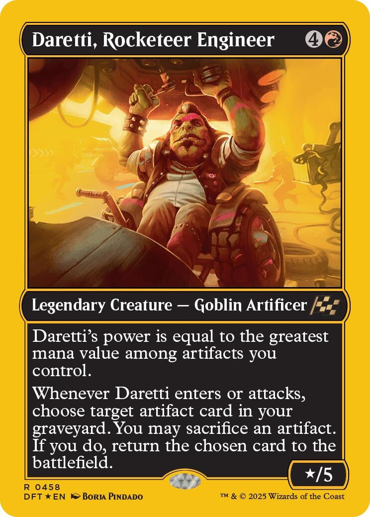 Image for Daretti, Rocketeer Engineer (First-Place Foil) (458) [Aetherdrift]