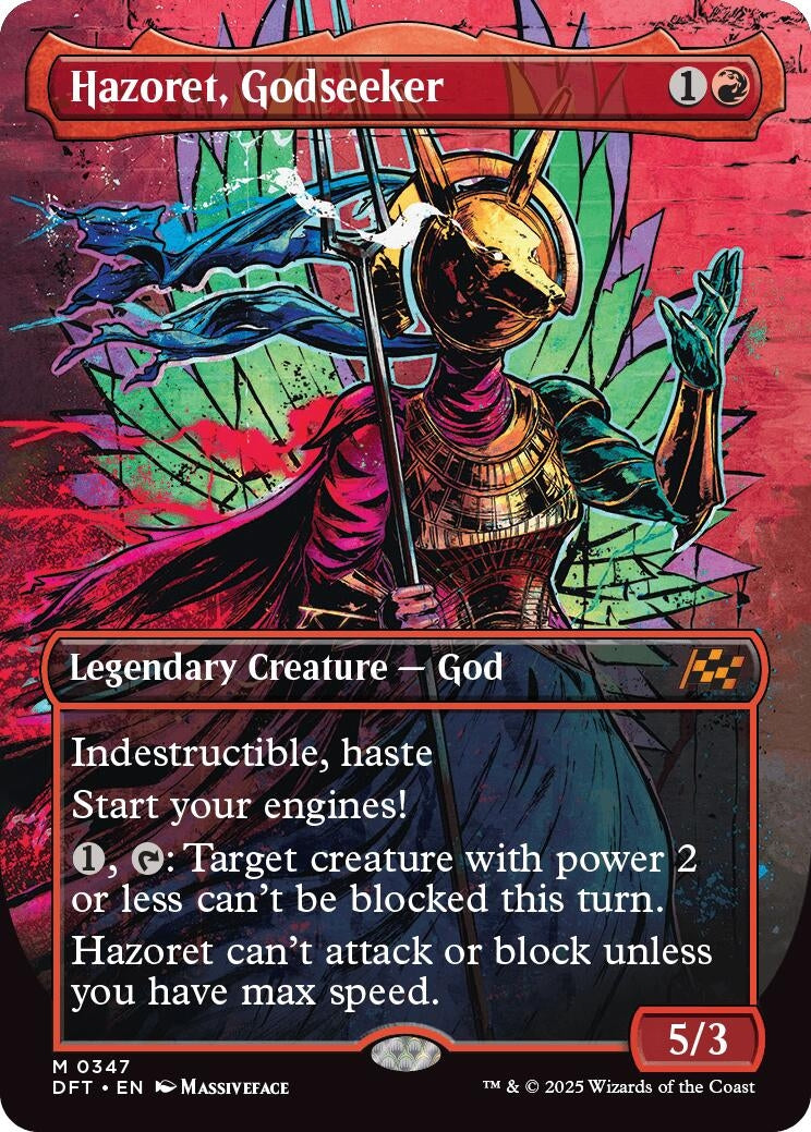 Image for Hazoret, Godseeker (Borderless) (347) [Aetherdrift]