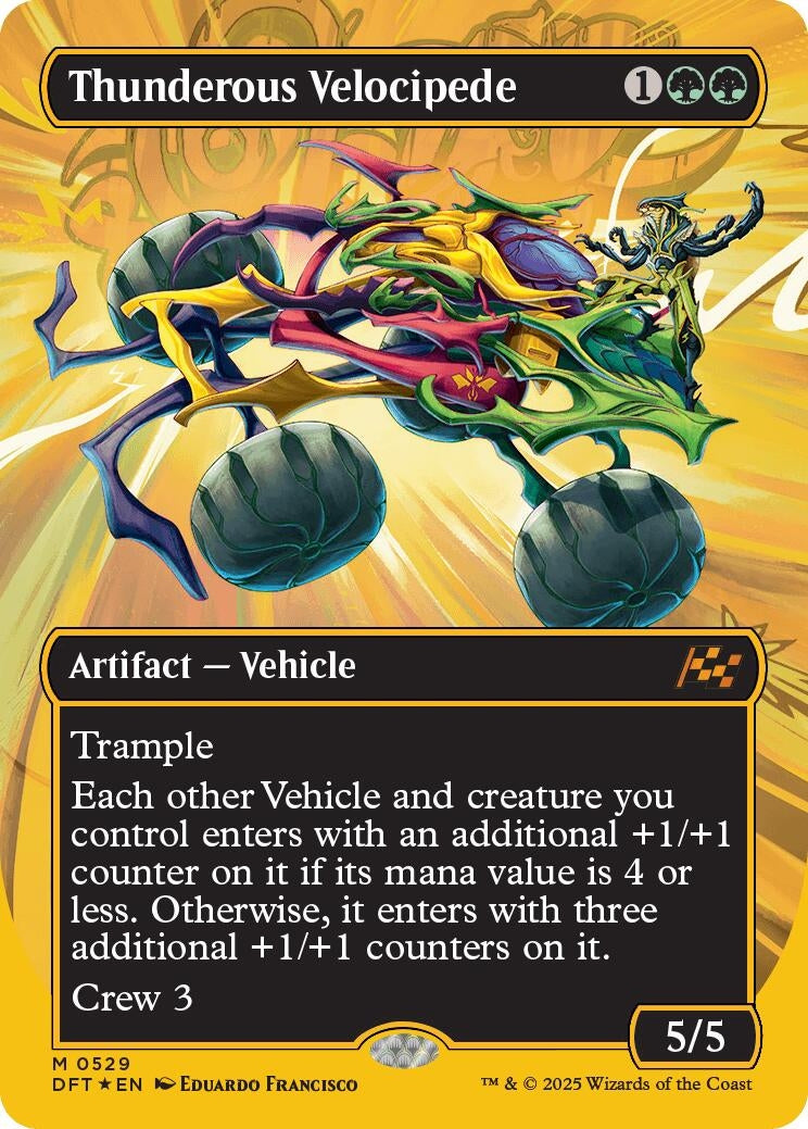 Image for Thunderous Velocipede (Borderless) (First-Place Foil) (529) [Aetherdrift]