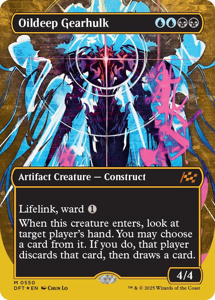 Image for Oildeep Gearhulk (Borderless) (First-Place Foil) (550) [Aetherdrift]