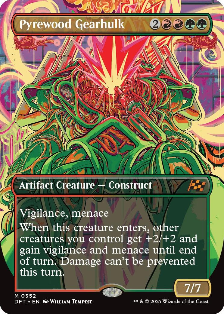 Image for Pyrewood Gearhulk (Borderless) (352) [Aetherdrift]