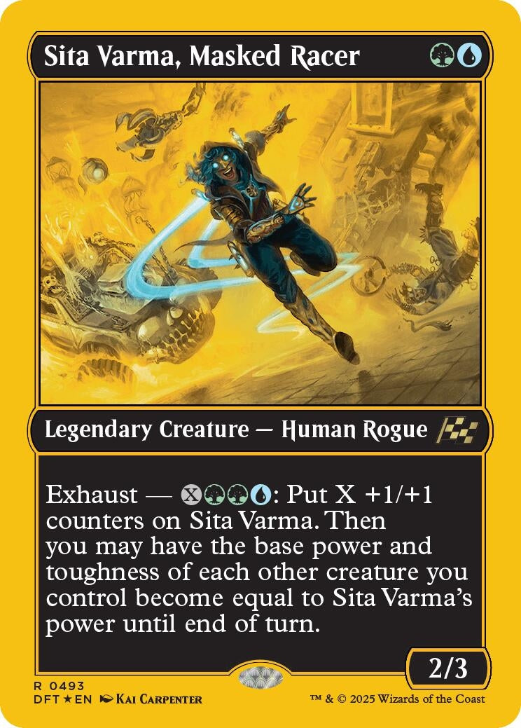 Image for Sita Varma, Masked Racer (First-Place Foil) (493) [Aetherdrift]