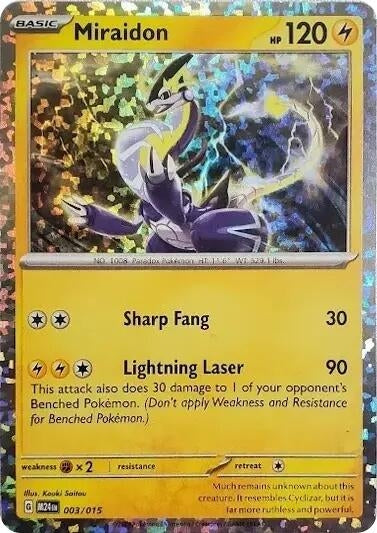 Image for Miraidon (003/015) (McDonald's Promos 2024) - Pokemon