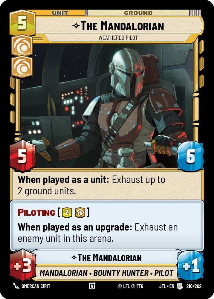 Image for The Mandalorian - Weathered Pilot (210/262) (Jump to Lightspeed) - Star Wars: Unlimited