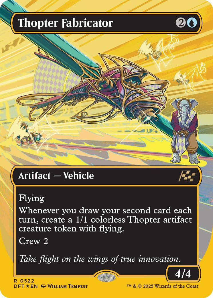 Image for Thopter Fabricator (Borderless) (First-Place Foil) (522) [Aetherdrift]