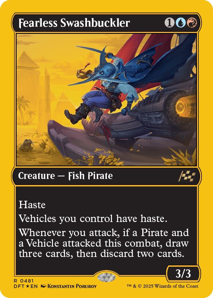 Image for Fearless Swashbuckler (First-Place Foil) (481) [Aetherdrift]