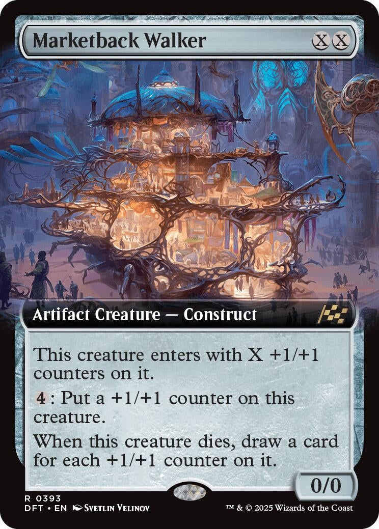 Image for Marketback Walker (Extended Art) (393) [Aetherdrift]