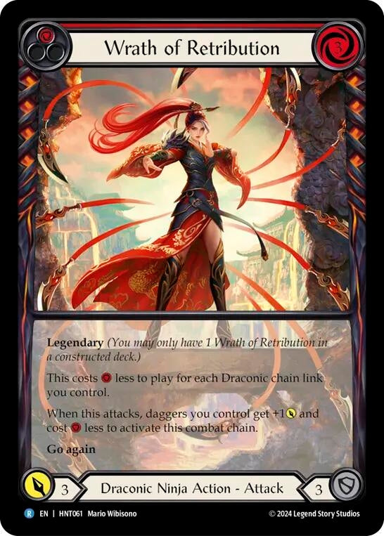 Image for Wrath of Retribution (Extended Art) (HNT061) (The Hunted) - Flesh and Blood TCG