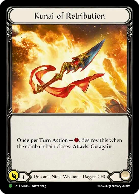 Image for Kunai of Retribution - GEM003 (GEM003) (GEM Pack 1) - Flesh and Blood TCG