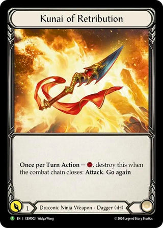Image for Kunai of Retribution - GEM003 (GEM003) (GEM Pack 1) - Flesh and Blood TCG