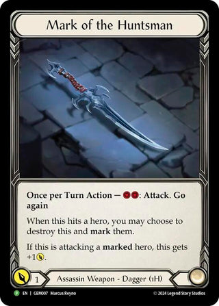 Image for Mark of the Huntsman - GEM007 (GEM007) (GEM Pack 1) - Flesh and Blood TCG