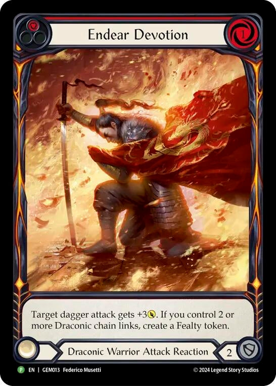 Image for Endear Devotion - GEM013 (GEM013) (GEM Pack 1) - Flesh and Blood TCG