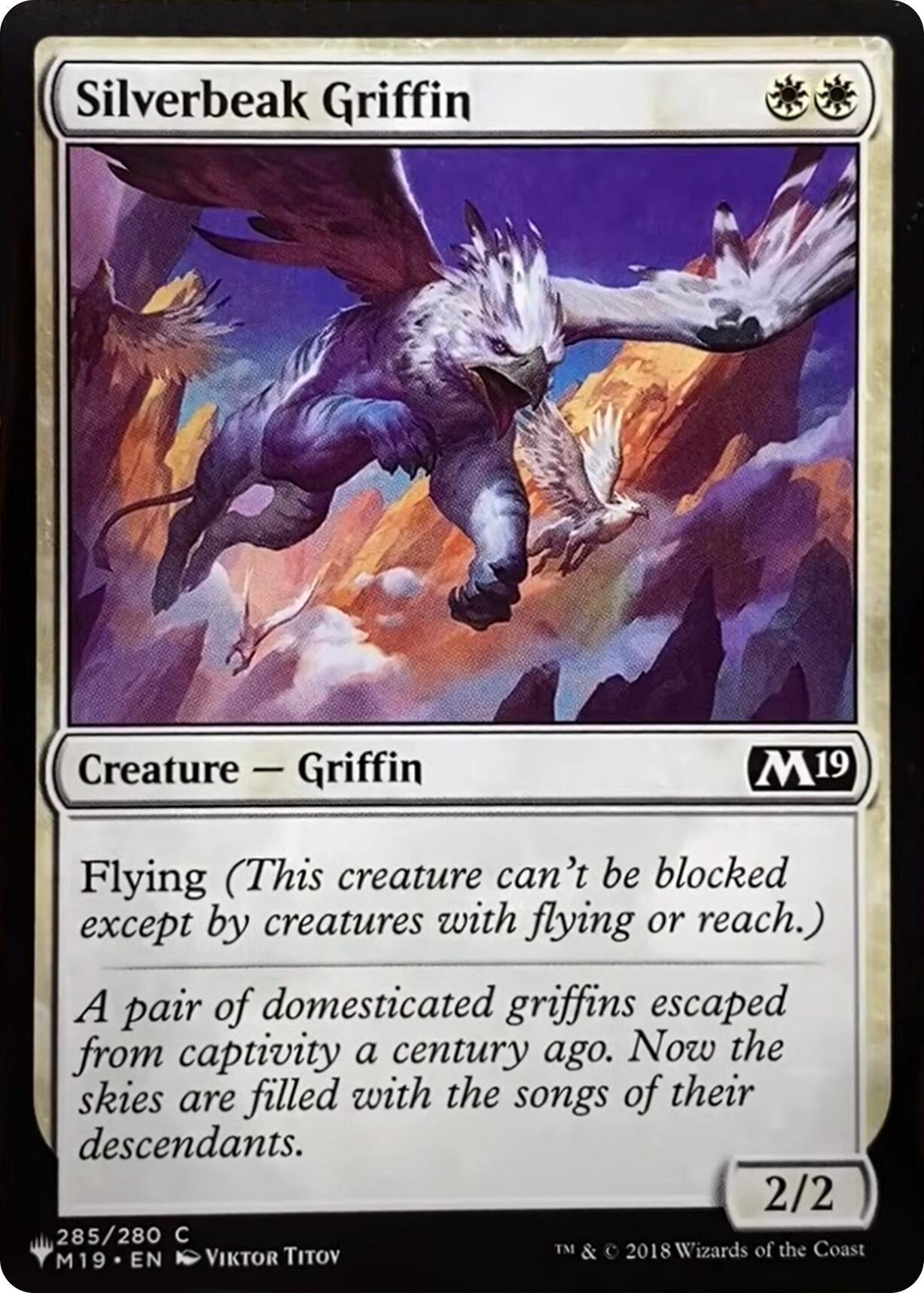 Image for Silverbeak Griffin (285/280) (The List Reprints) - Magic: The Gathering