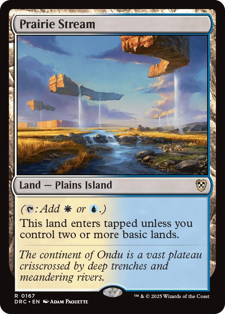 Image for Prairie Stream (167) (Commander: Aetherdrift) - Magic: The Gathering