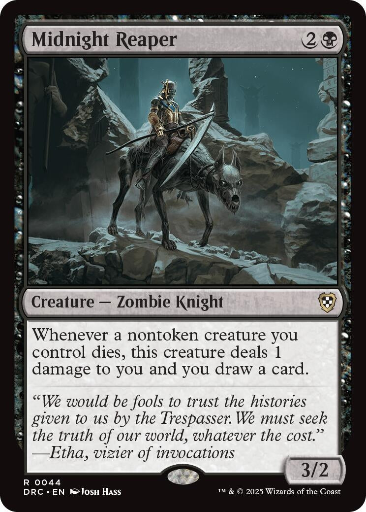 Image for Midnight Reaper (44) (Commander: Aetherdrift) - Magic: The Gathering