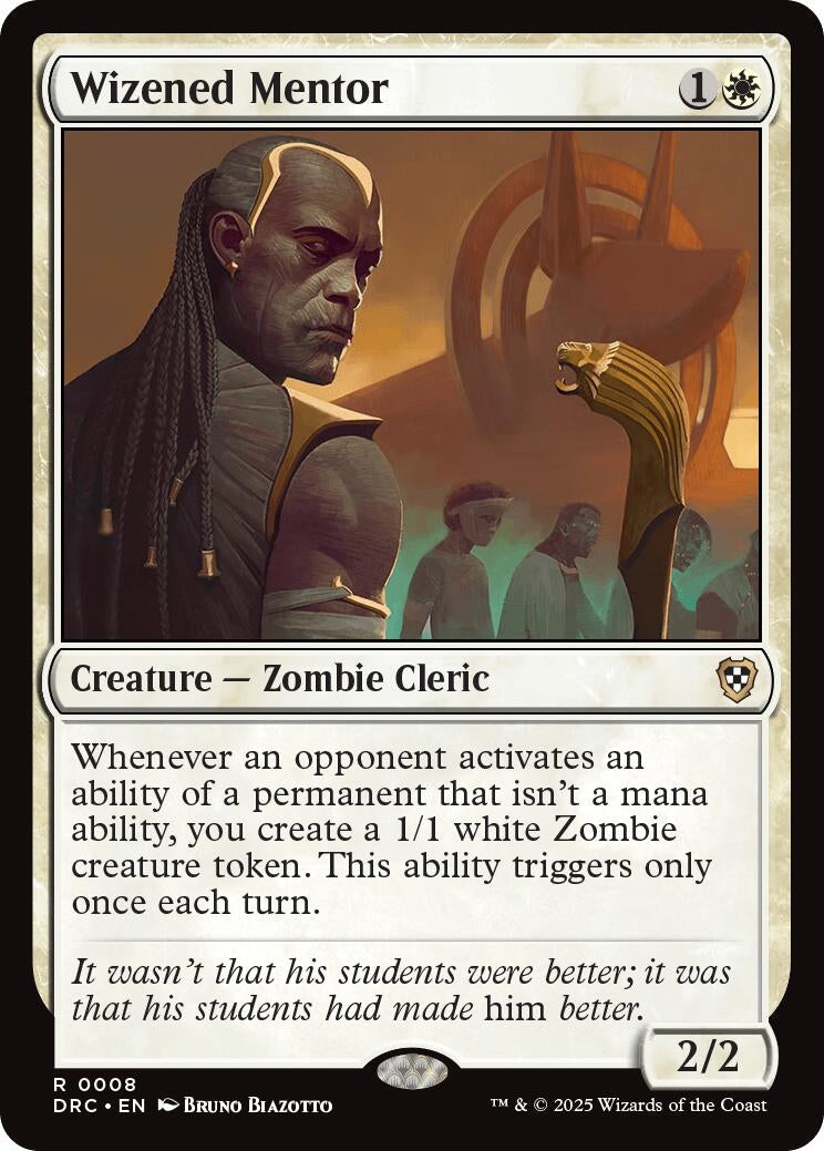 Image for Wizened Mentor (8) (Commander: Aetherdrift) - Magic: The Gathering