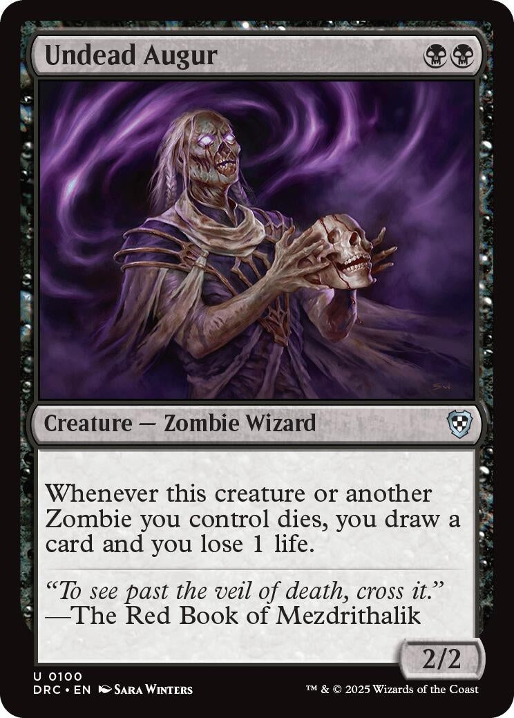 Image for Undead Augur (100) (Commander: Aetherdrift) - Magic: The Gathering