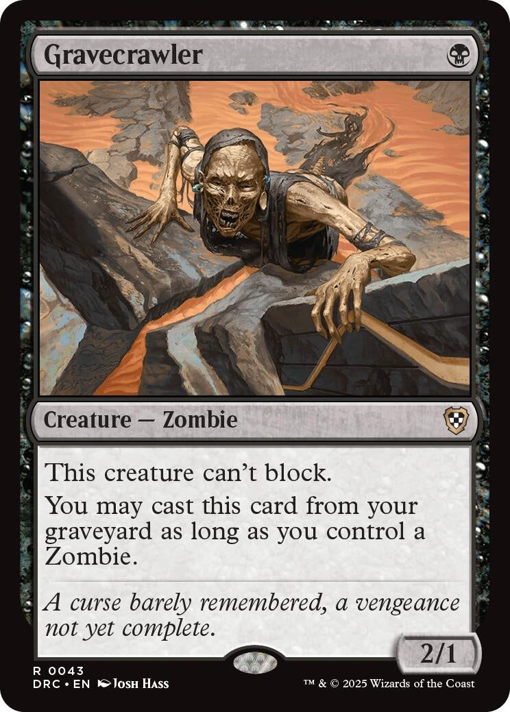 Image for Gravecrawler (43) (Commander: Aetherdrift) - Magic: The Gathering