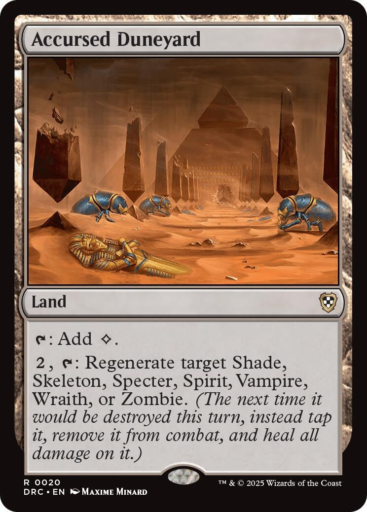 Image for Accursed Duneyard (20) (Commander: Aetherdrift) - Magic: The Gathering