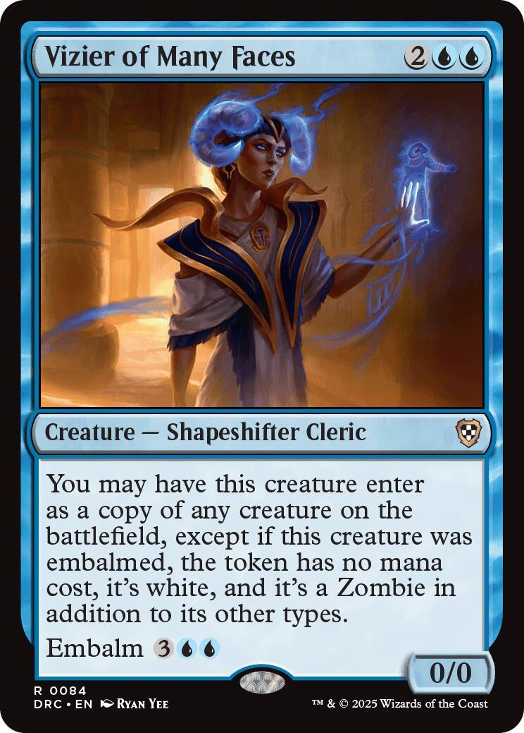 Image for Vizier of Many Faces (84) (Commander: Aetherdrift) - Magic: The Gathering