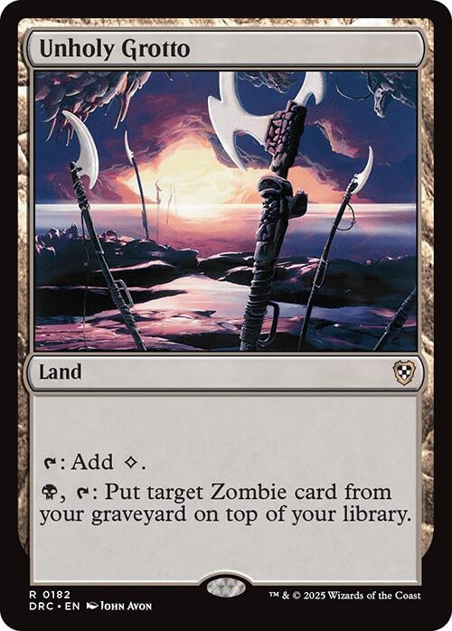 Image for Unholy Grotto (182) (Commander: Aetherdrift) - Magic: The Gathering