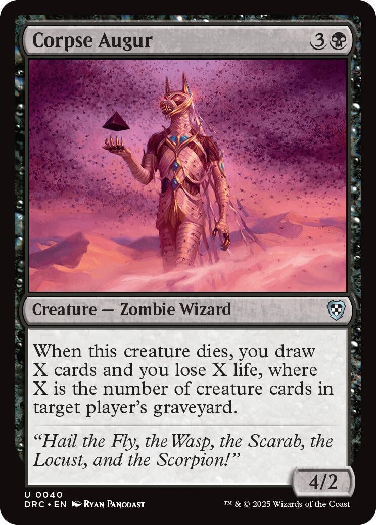 Image for Corpse Augur (40) (Commander: Aetherdrift) - Magic: The Gathering